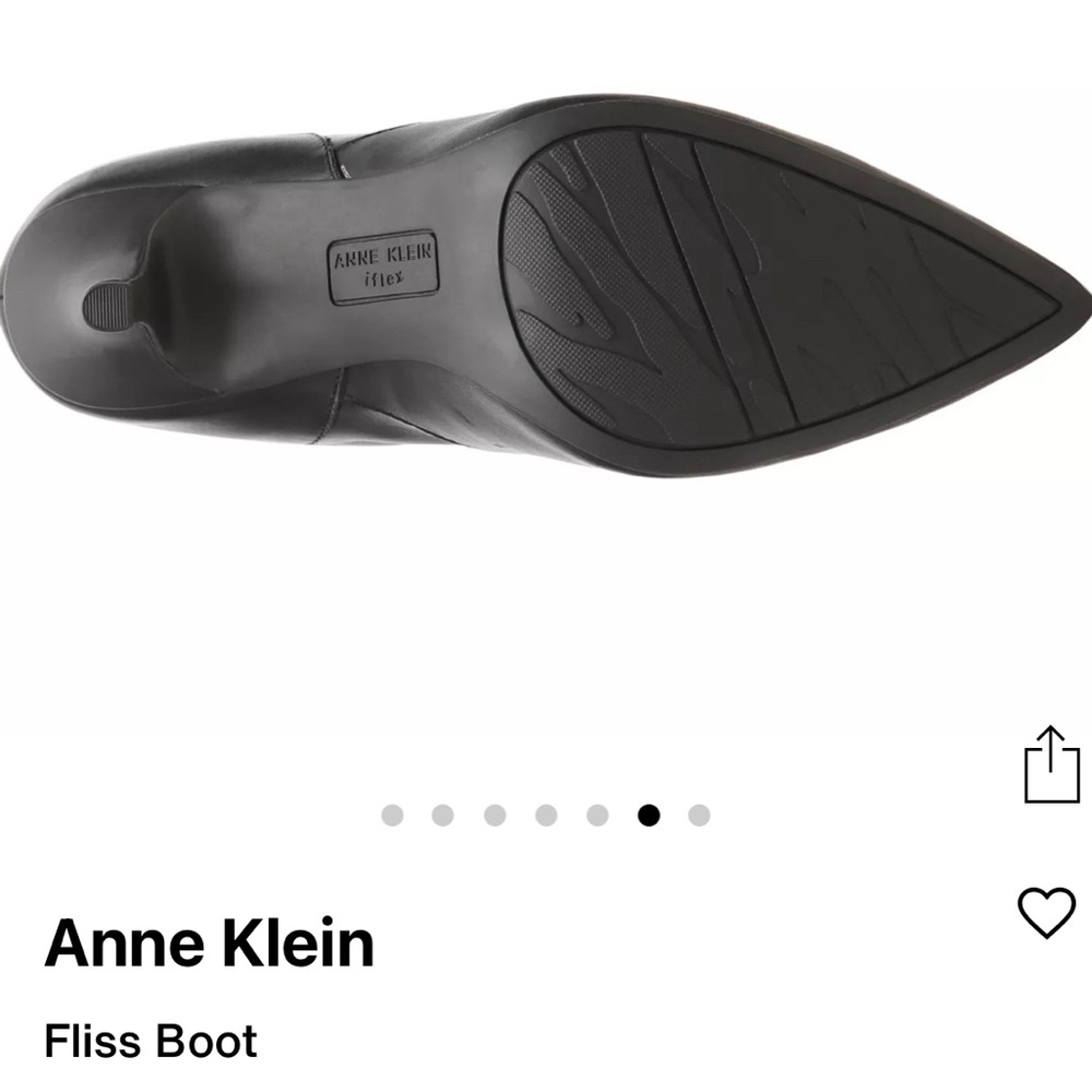 Brand new in box Anne Klein Fliss Black Heeled Boots size 6 - Picture 7 of 8
